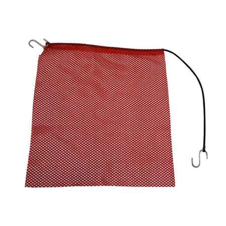 US CARGO CONTROL Red JerseyMesh Safety Flag w/ 35" BungeeCord: 18" x 20", DOT Compliant SFB1820JRED